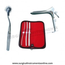 Hegar uterine dilator 3 pieces set,3-4, 7-8, 11-12, pinwheel, grave large